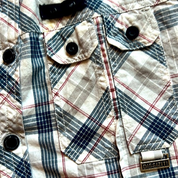 Dissizit! 100% cotton snap button shirt - Picture 3 of 4